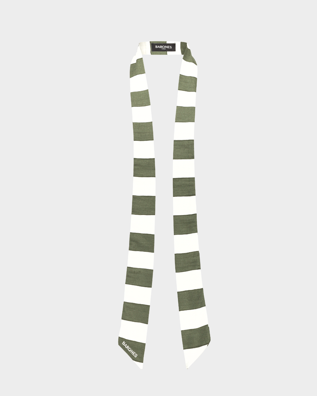 KHAKI AND WHITE CELESTE LAVALIERE