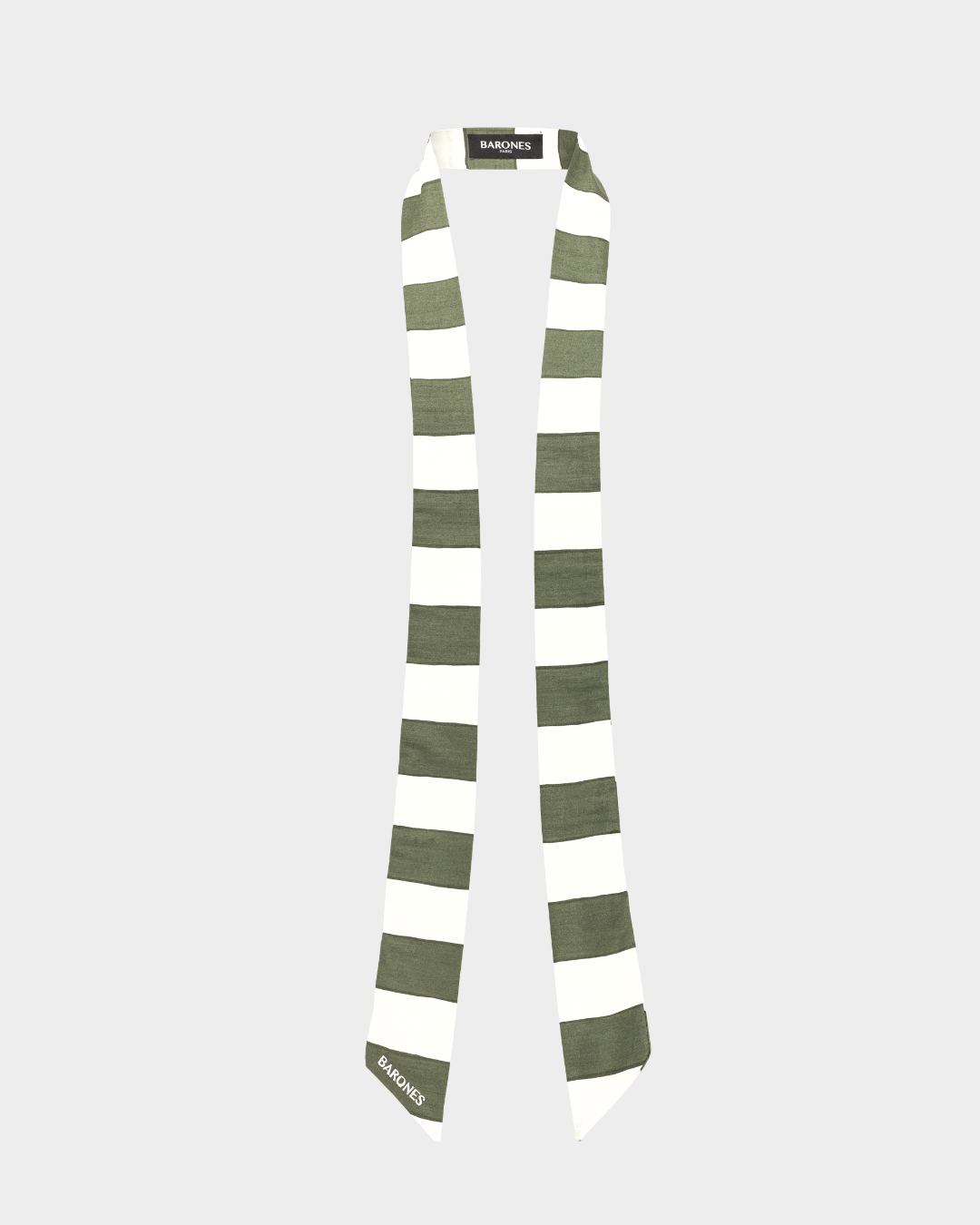 LAVALLIÈRE CÉLESTE KAKI ET BLANC